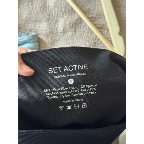 SET ACTIVE Sculptflex Black Power High Rise Leggings Size Small - Picture 6 of 6